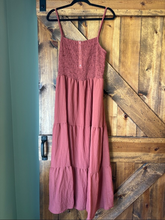 Universal Thread Dresses & Skirts - Smocked Spaghetti Strap Maxi Dress - Dusty Rose